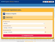 Tablet Screenshot of flughafen-muenchen-parken.de